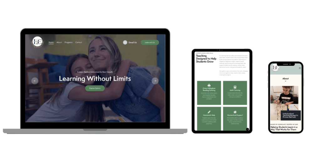 LC Learning Services 3 responsive modes