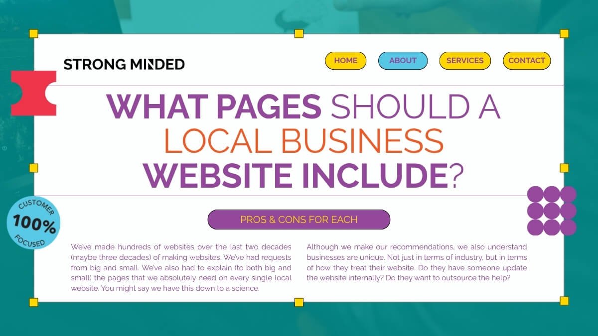 What Should a Local Business Website Include? Pros and Cons of Key Local Website Pages