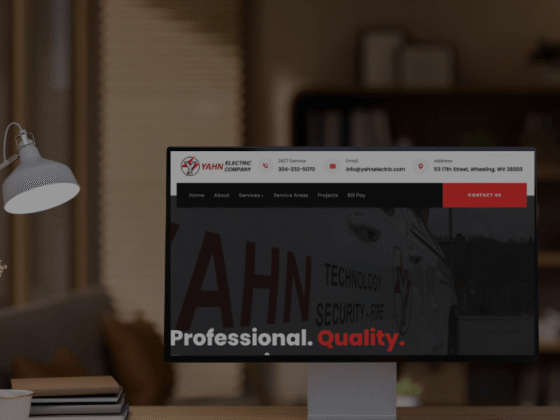 Custom Website Design for Electrical Company with Online Bill Pay and Project Galleries