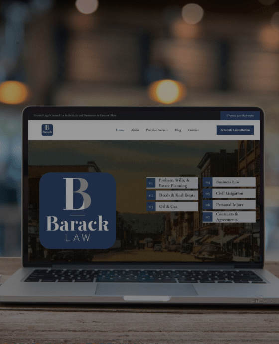 Barack law on a laptop